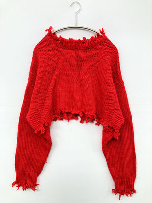 W.W.G/フーズフーギャラリー/ニット/セーター/トップス/レッド/F