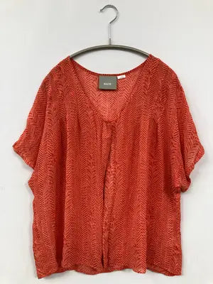 MaEVe/シャツ/ブラウス/トップス/レッド/LARGE