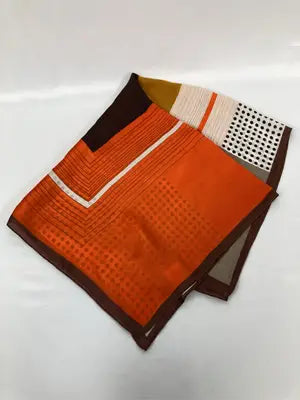 バンダナ/スカーフ/財布/小物/オレンジ/68×68cm