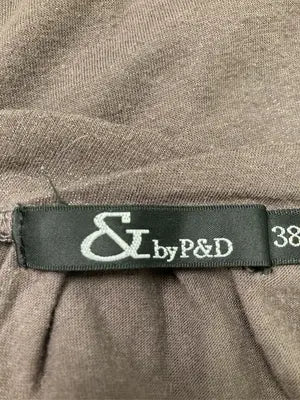&byP&D/アンドバイピーアンドディー/Tシャツ/カットソー/トップス/ブラウン/38