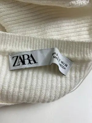 ZARA/ザラ/ニット/セーター/トップス/アイボリー/USA S