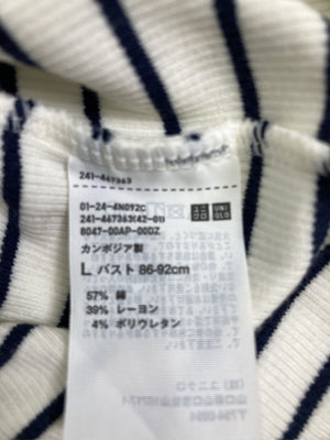 UNIQLO/ユニクロ/Tシャツ/カットソー/トップス/ホワイト/L