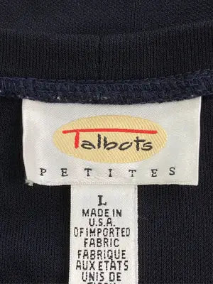 TALBOTS/タルボッツ/Tシャツ/カットソー/トップス/ブラック/L