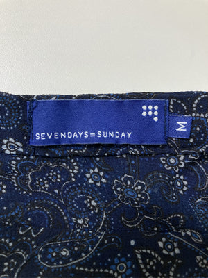 SEVENDAYS=SUNDAY/セブンデイズサンデイ/Tシャツ/カットソー/トップス/ネイビー/M