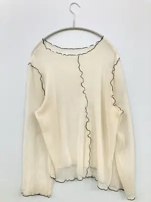 apres jour mignon/アプレジュールミニョン/Tシャツ/カットソー/トップス/アイボリー/LL