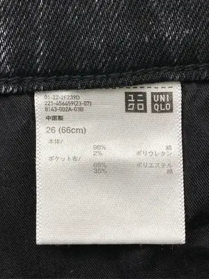 UNIQLO/ユニクロ/デニムパンツ/パンツ/ブラック/26 (66cm)