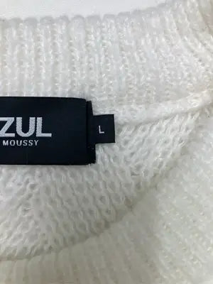 AZUL by MOUSSY/アズールバイマウジー/ニット/セーター/トップス/ホワイト/L