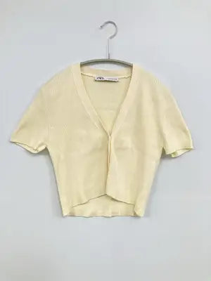 ZARA/ザラ/Tシャツ/カットソー/トップス/イエロー/M
