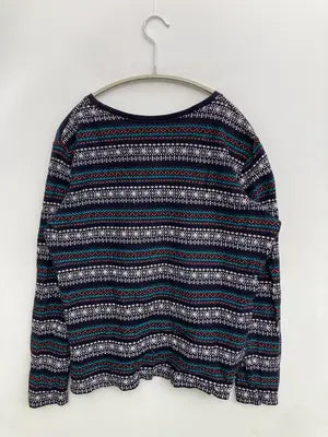 Eddie Bauer/エディーバウアー/Tシャツ/カットソー/トップス/ネイビー/PETITE L