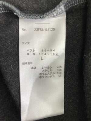 CLOSSHI/クロッシー/Tシャツ/カットソー/トップス/グレー/L