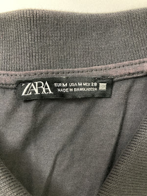 ZARA/ザラ/ポロシャツ/トップス/ブラック/M