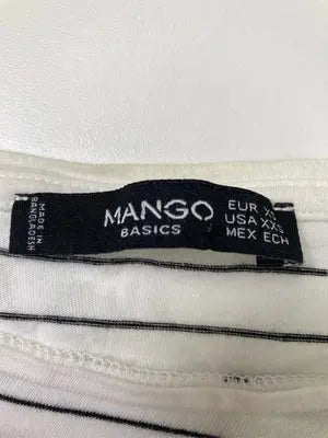 MANGO/マンゴ/Tシャツ/カットソー/トップス/ホワイト/XS