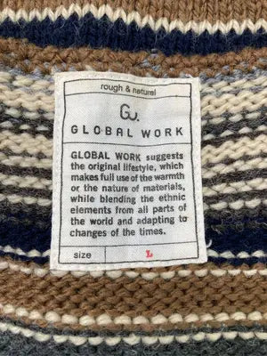 GLOBAL WORK/グローバルワーク/ベスト/トップス/ブラウン/L