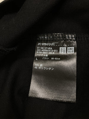UNIQLO/ユニクロ/Tシャツ/カットソー/トップス/ブラック/L
