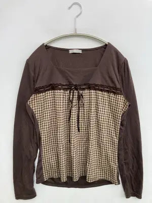 GRACE GRAMOUR/Tシャツ/カットソー/トップス/ブラウン/L