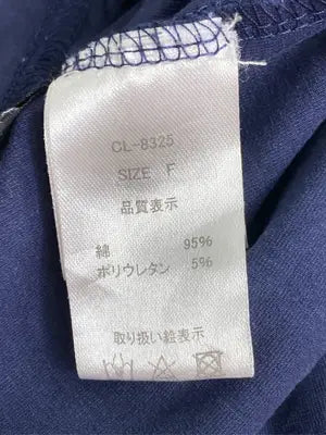 clear/クリア/Tシャツ/カットソー/トップス/ネイビー/F