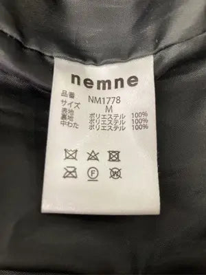 nemne/ネンネ/ダウンジャケット/コート/ジャケット/アウター/ブラック/M