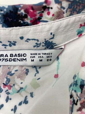 ZARA BASIC/ザラベーシック/シャツワンピース/ワンピース/ドレス/ホワイト/M