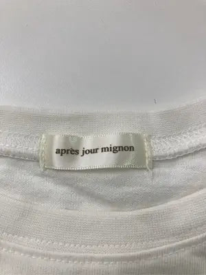 apres jour mignon/アプレジュールミニョン/Tシャツ/カットソー/トップス/ホワイト/LL