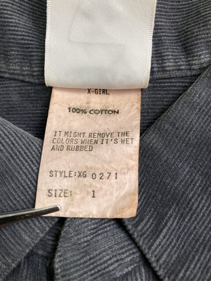 X-GIRL/エックスガール/シャツ/ブラウス/トップス/グレー/1