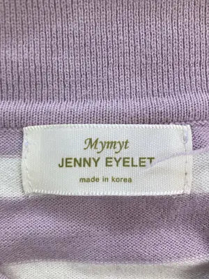 JENNY EYELET/ジェニーアイレット/ニット/セーター/トップス/パープル