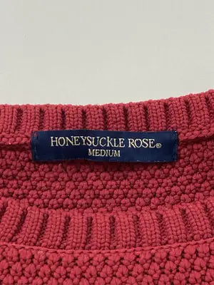 HONEYSUCKLE ROSE/ハニーサックルローズ/ニット/セーター/トップス/レッド/M