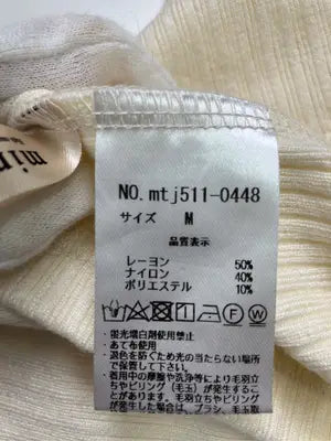 mimi toujours/ミミトゥジュール/Tシャツ/カットソー/トップス/アイボリー/M
