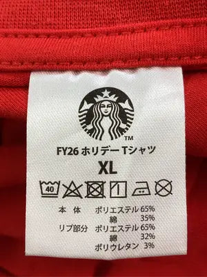 STARBACKS/Tシャツ/カットソー/トップス/レッド/XL
