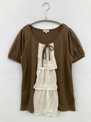 HushusH/Tシャツ/カットソー/トップス/ブラウン/1