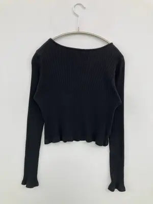 NICE CLAUP/ナイスクラップ/Tシャツ/カットソー/トップス/ブラック/F