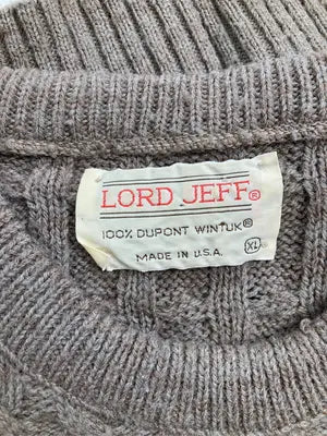 Lord Jeff/ロードジェフ/ニット/セーター/トップス/ベージュ/XL