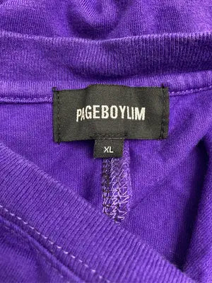PAGEBOYLIM/ページボーイリム/Tシャツ/カットソー/トップス/パープル/XL