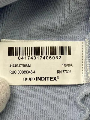 ZARA/ザラ/Tシャツ/カットソー/トップス/スカイブルー/USA M
