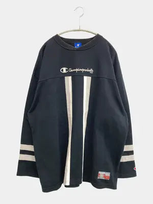 Champion/チャンピオン/Tシャツ/カットソー/トップス/ブラック/L