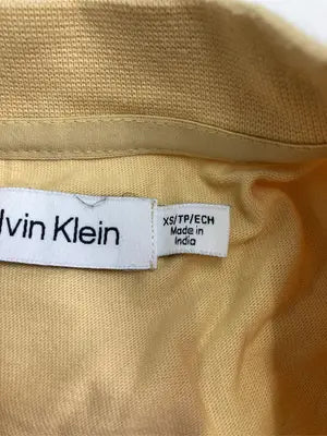 Calvin Klein/カルバンクライン/Tシャツ/カットソー/トップス/イエロー/XS