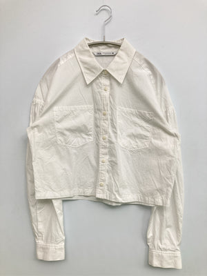ZARA/ザラ/シャツ/ブラウス/トップス/ブラック/XS