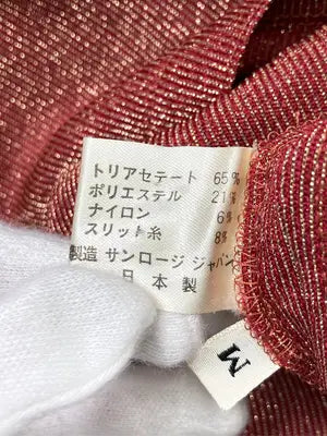 Tanlouzi/Tシャツ/カットソー/トップス/レッド/M
