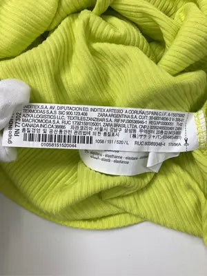 ZARA/ザラ/Tシャツ/カットソー/トップス/ライトグリーン/USA L