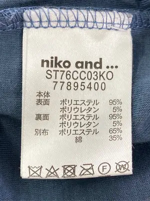 niko and .../ニコアンド/Tシャツ/カットソー/トップス/ブルー/3
