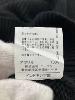 coen/コーエン/ニット/セーター/トップス/ブラック/MEDIUM
