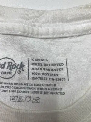 Hard Rock CAFE/ハードロックカフェ/Tシャツ/カットソー/トップス/ホワイト/XS