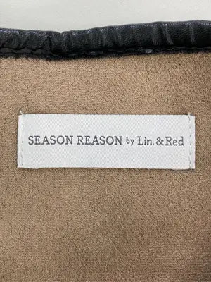 SEASON REASON by Lin.&Red/シーズンリーズンバイリンアンドレッド/ノーカラーコート/ジャケット/アウター/ブラウン/M
