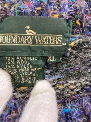 BOUNDARY WATERS/ニット/セーター/トップス/ネイビー/XL