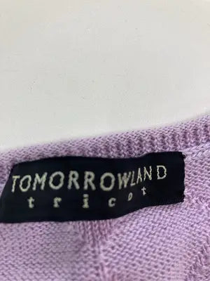 TOMORROWLAND tricot/ベスト/トップス/パープル/L