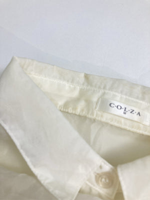 COLZA/コルザ/シャツワンピース/ワンピース/ドレス/アイボリー/M