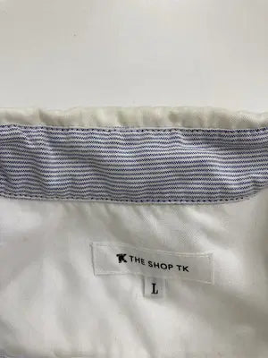 THE SHOP TK/ザショップティーケー/シャツ/ブラウス/トップス/ホワイト/L