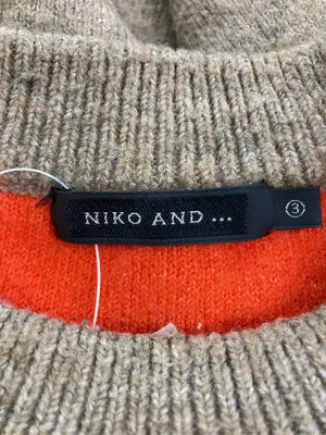 niko and .../ニコアンド/ニット/セーター/トップス/ブラウン/M