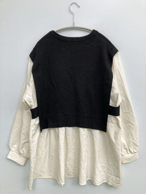 And Search/チュニック/ワンピース/ドレス/ホワイト/M