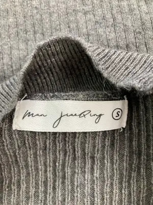 man JusQing/ニット/セーター/トップス/グレー/S