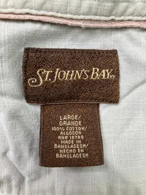 ST JOHN'S BAY/セントジョンズベイ/シャツ/ブラウス/トップス/ベージュ/LARGE